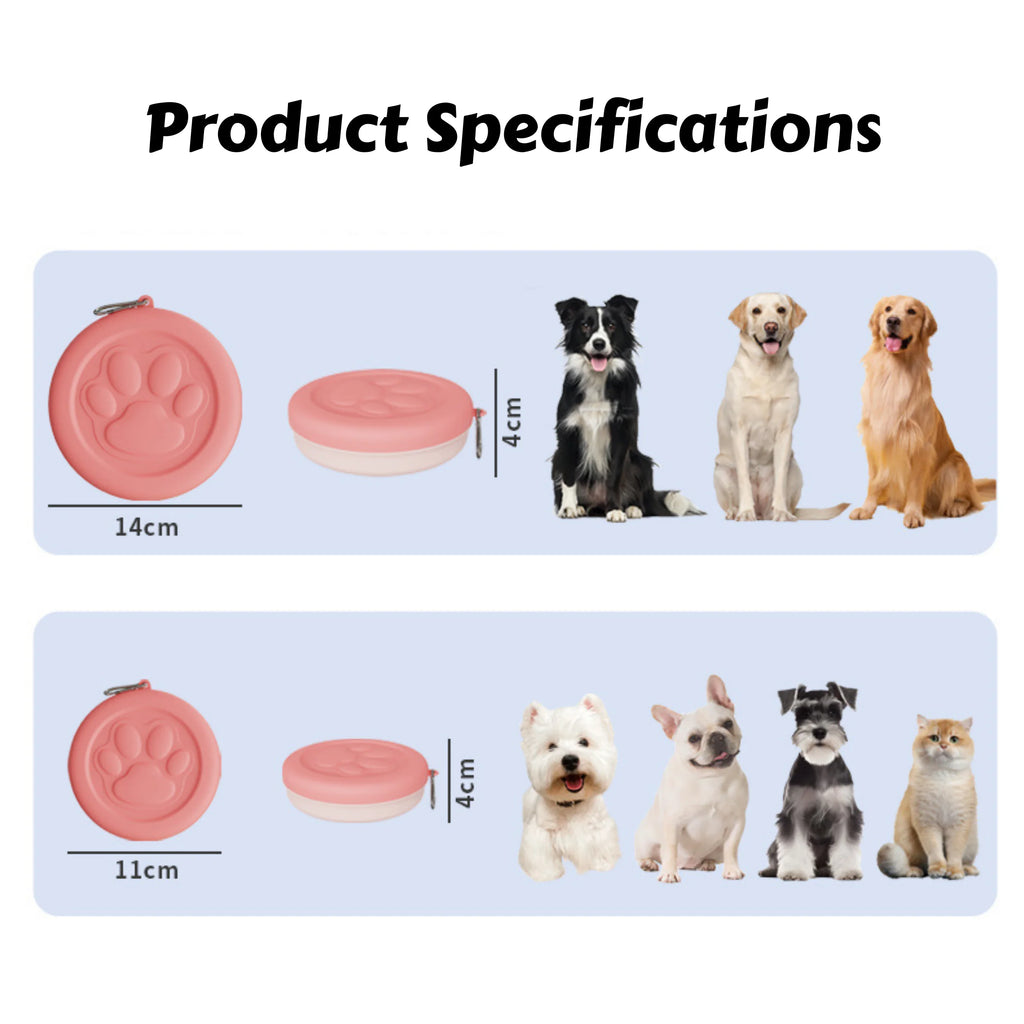 Portable 2-in-1 Travel Pet Bowl